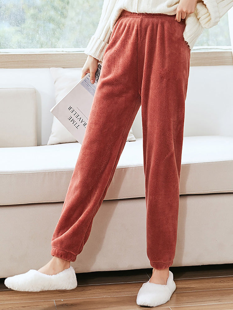 Women's ITOOLIN Cashmere Pajama Set™ Woolen Pullovers And Pants 2 pieces Sets