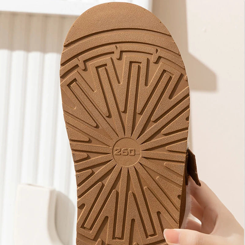 Women's Boken Shoes™ Plush Retro Bean Home Cotton Shoes