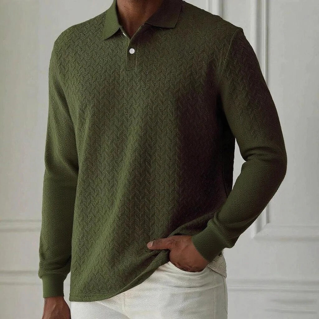 Men's Long Sleeve Polo Shirt™ High Quality Casual Fashion Polo T Shirt
