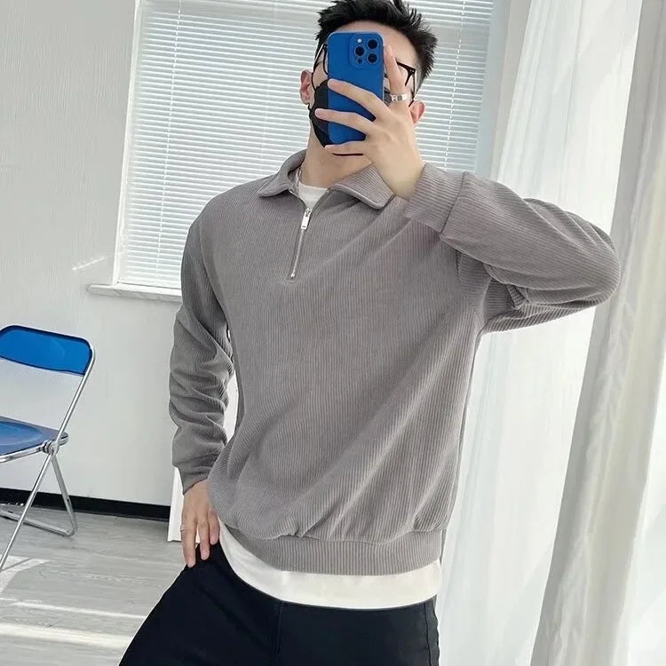 Men's Half-zip Up Sweatshirt™ Vintage Loose Fit Casual Design