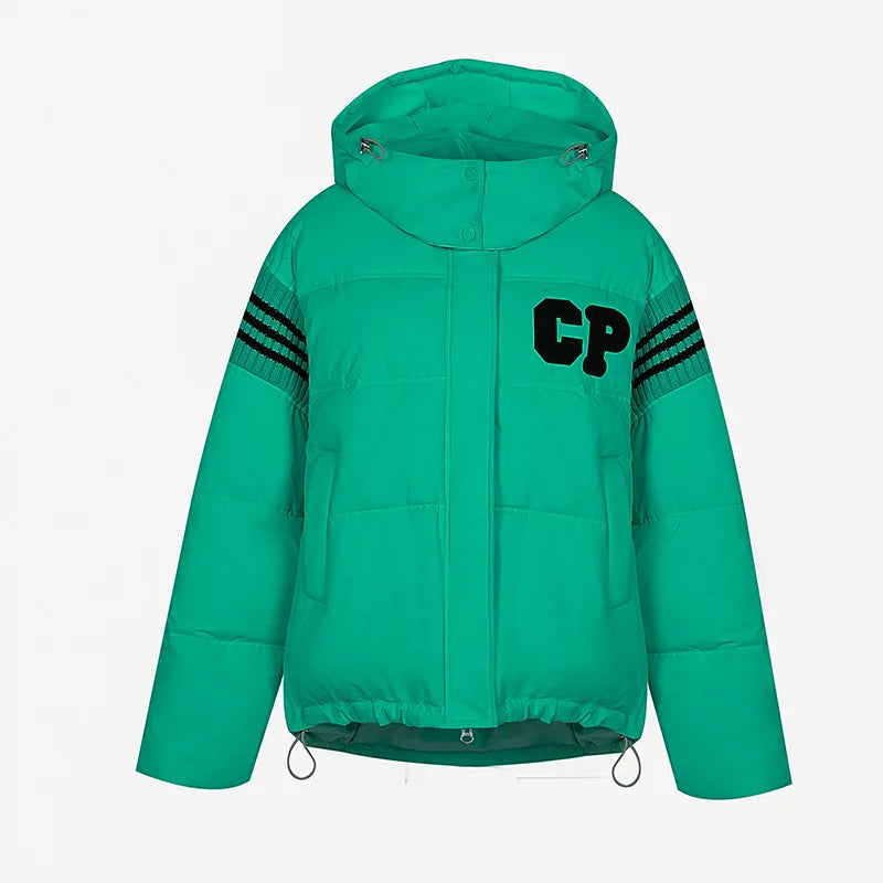 Women's Cotton Jacket™ Thick Loose Color Blocked Parkas Jacket