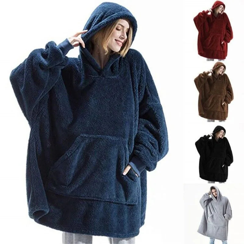 Women's Double-faced Fleece Hoodie™ Oversize Large Pocket Sweatshirts