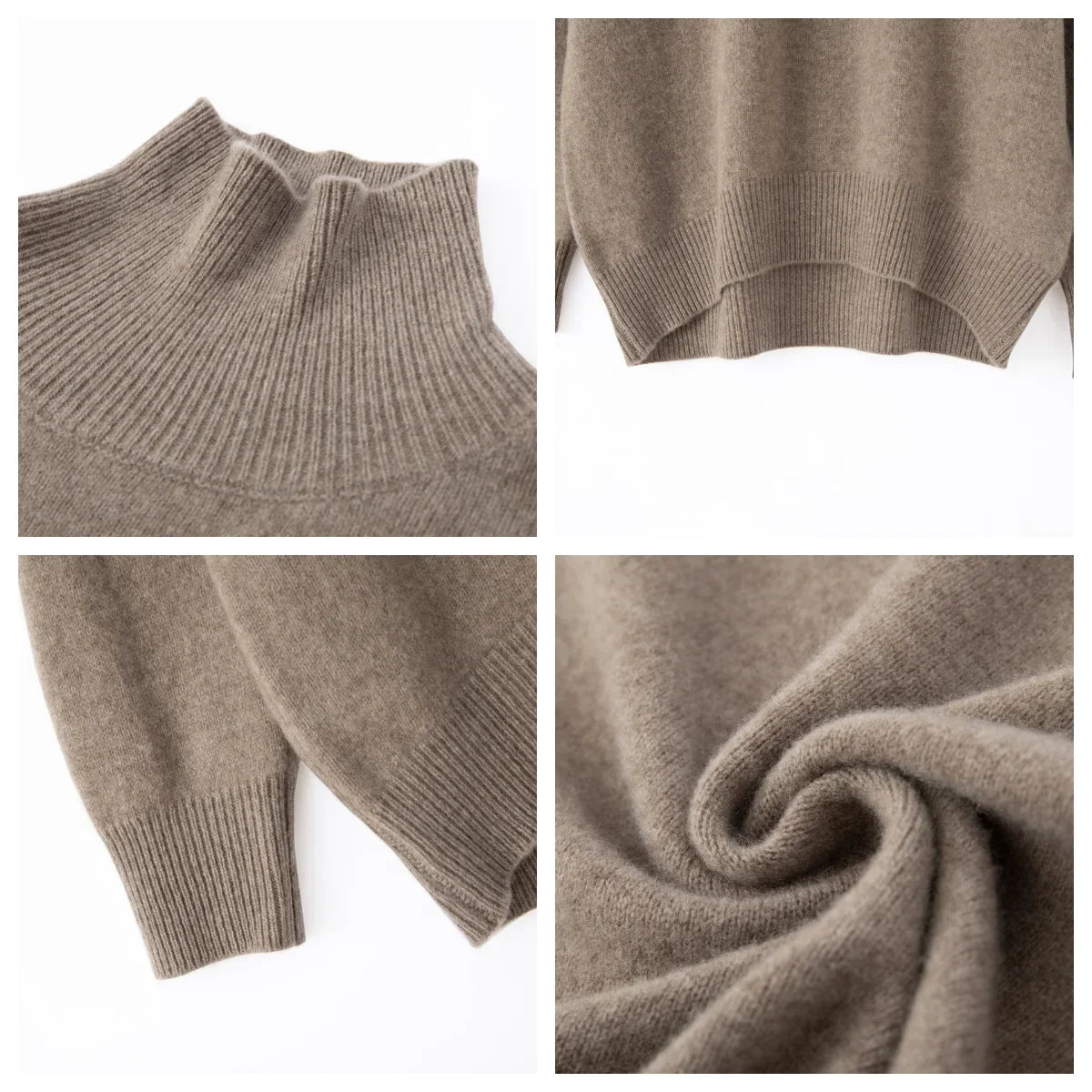 WinvyNee Women Sweater™ 100% Wool Turtleneck Pullover