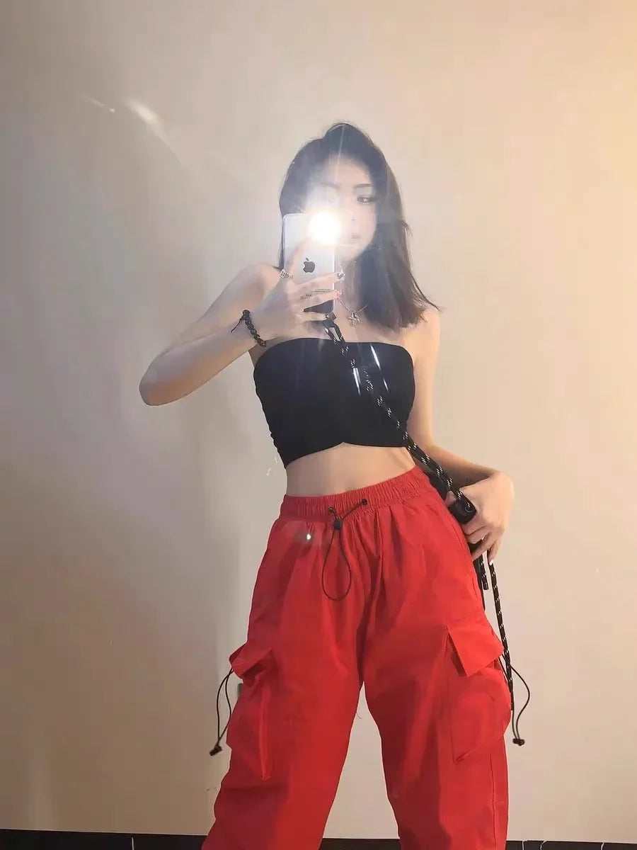 Women's American Vintage Pants™ Loose Fit High Straight Leg Trousers