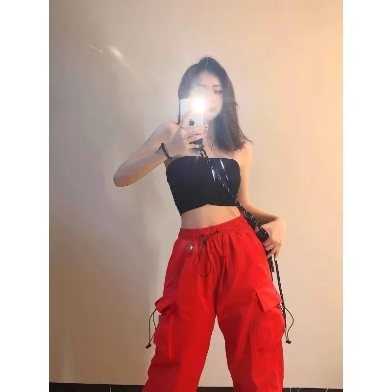 Women's American Vintage Pants™ Loose Fit High Straight Leg Trousers