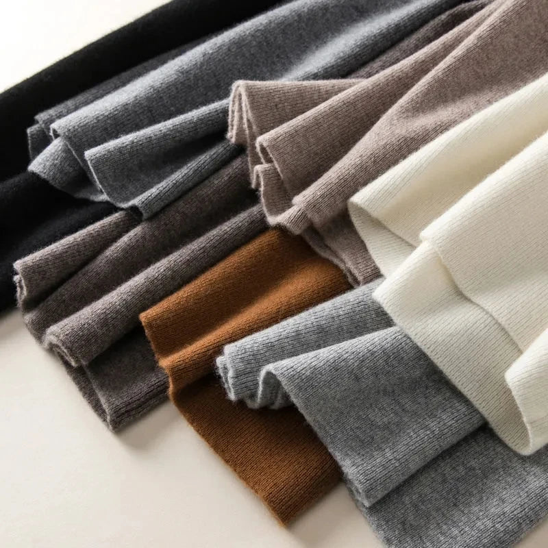 Women's Knitted Elastic High Waist Pants™ Straight Ankle-Length Soft Pants