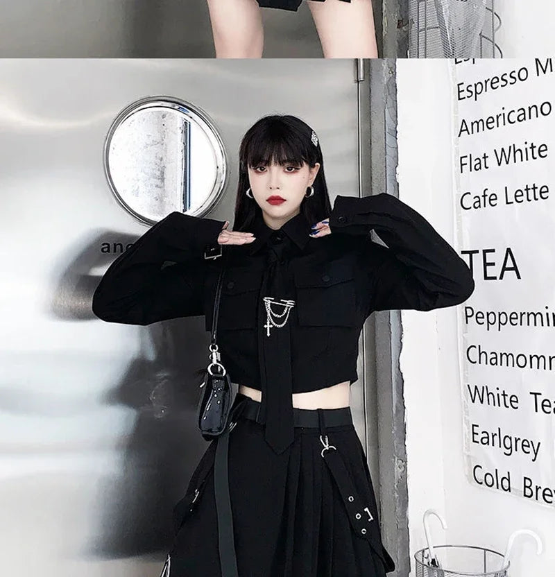 Women's Streetwear™ Harajuku Oversize Punk Chain Ribbon Skirts
