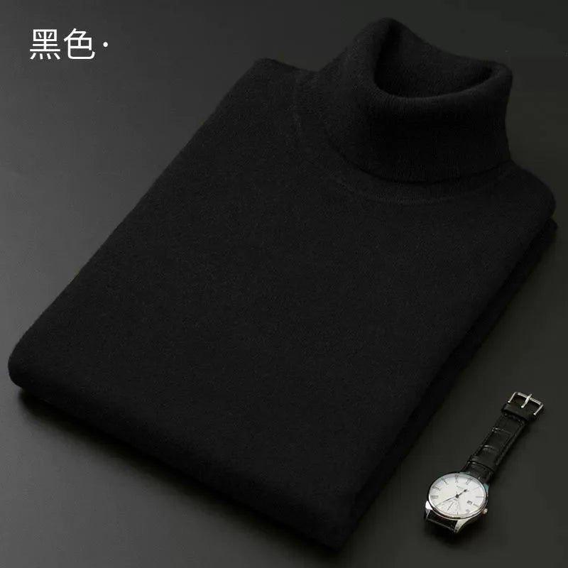 Men's Sweater™ Turtleneck Cashmere Cotton Blend Knitted Pullover