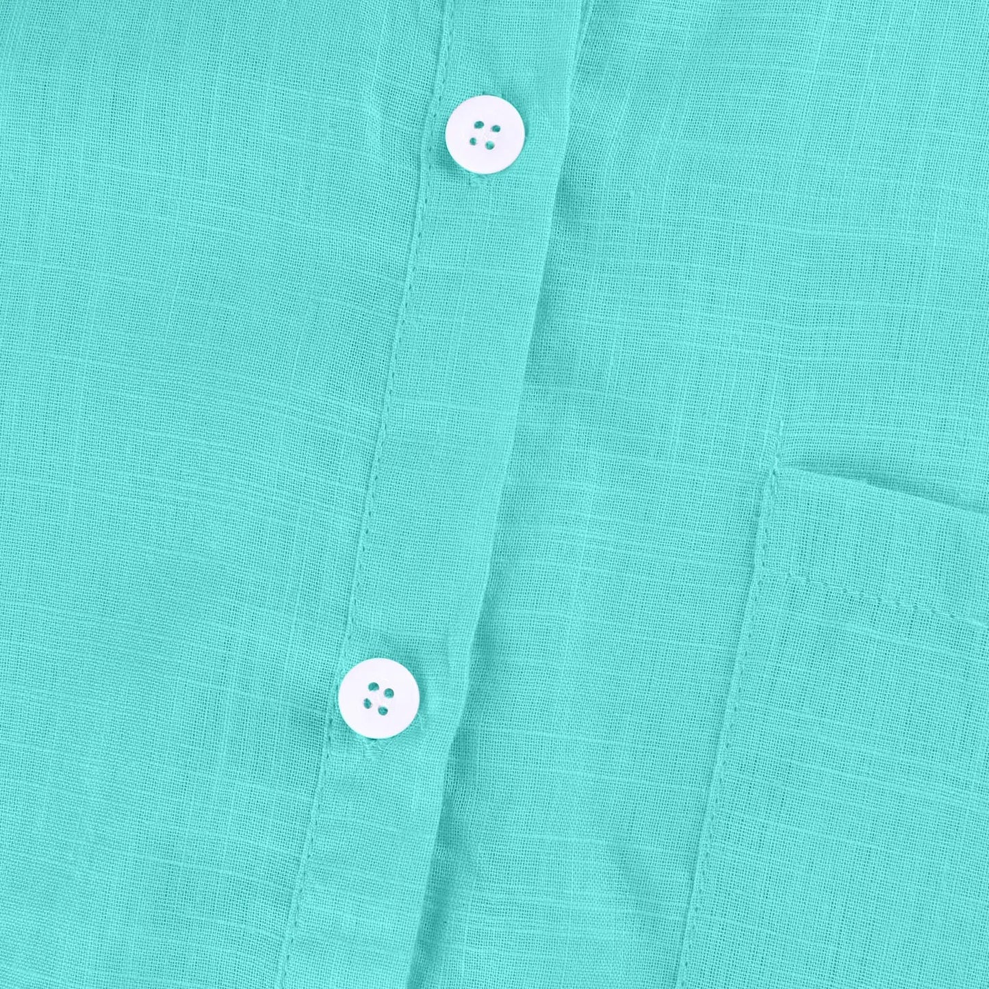 Women's Cotton Linen Classic Shirts™ Short Sleeve Lapel Button Down Shirt