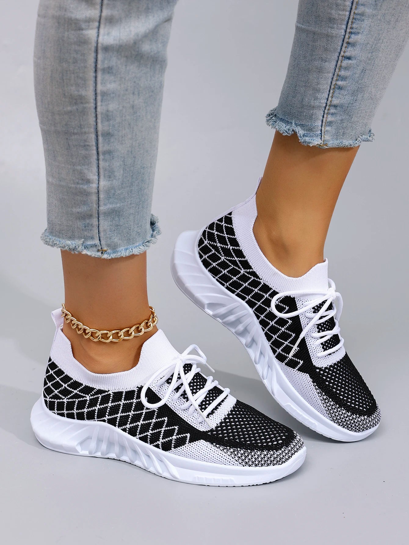 Women's Casual Sneakers™ Lace up Comfortable, Breathable, Lightweight, Wear Resistant Shoes