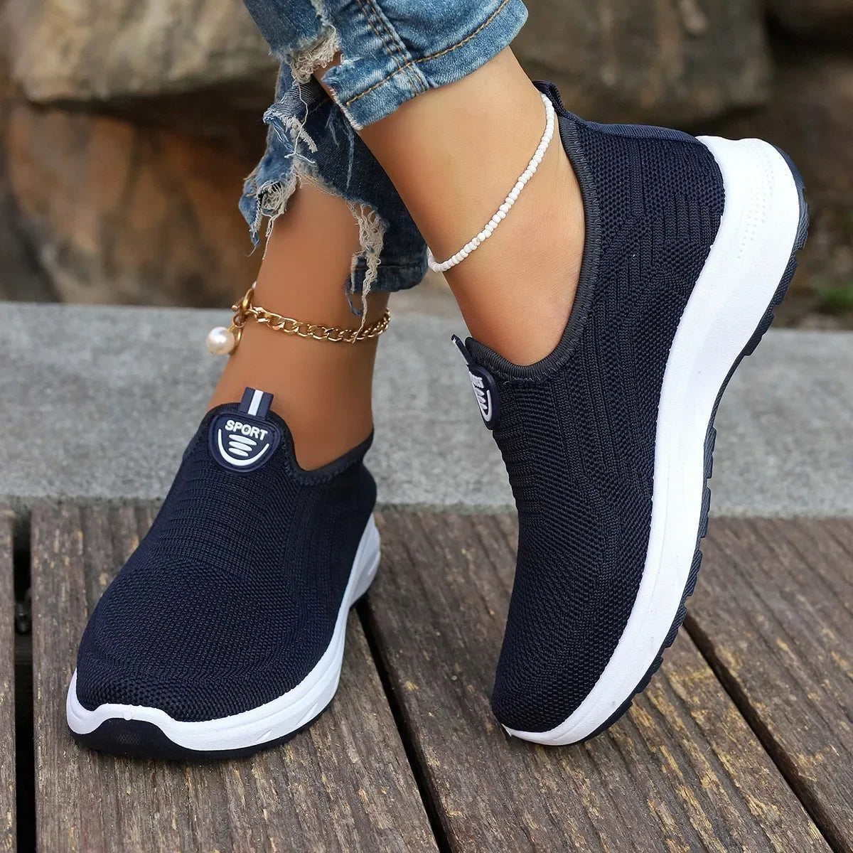 Women's Sneakers™ Lightweight Breathable Flats Slip on Casual Shoes