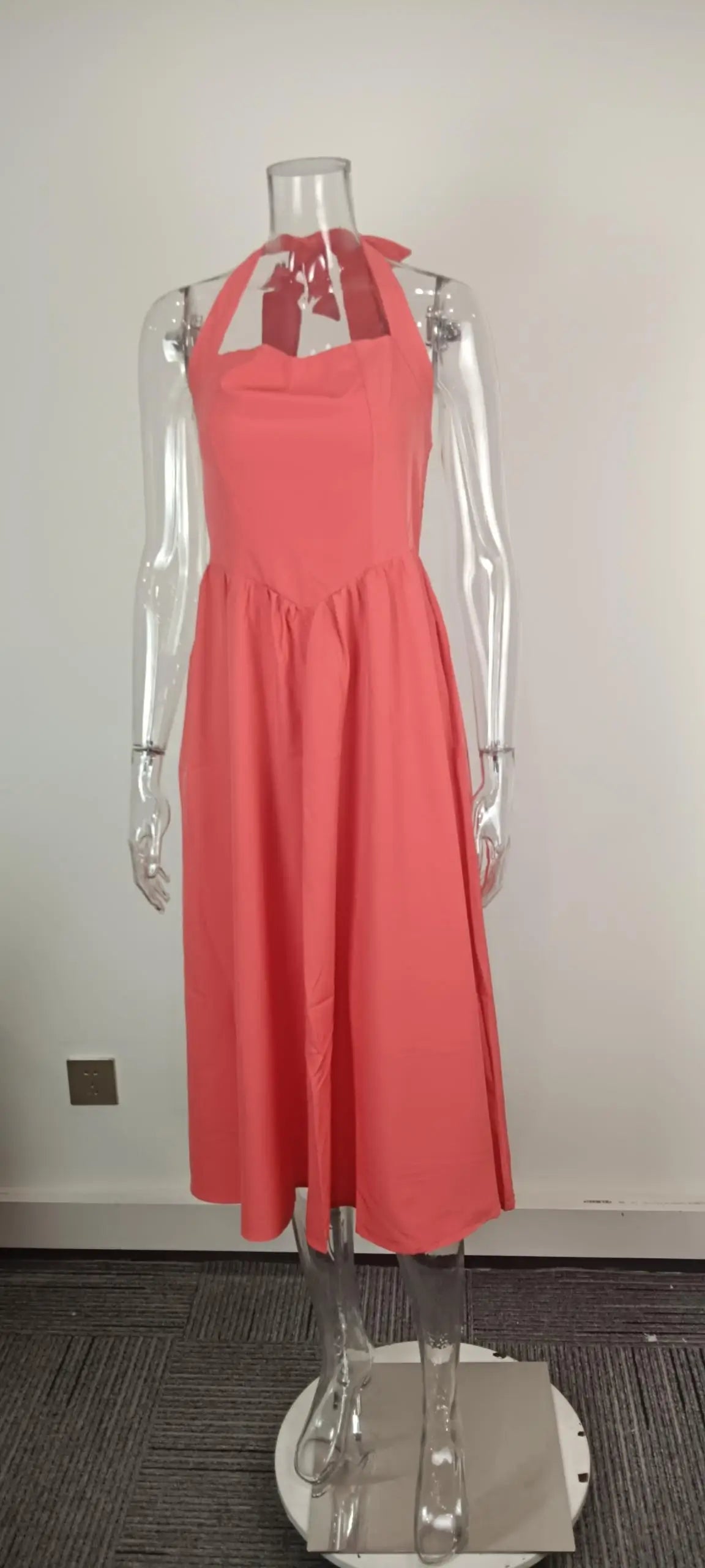 Women's Long Dress™ Square Collar Sleeveless Backless Dress