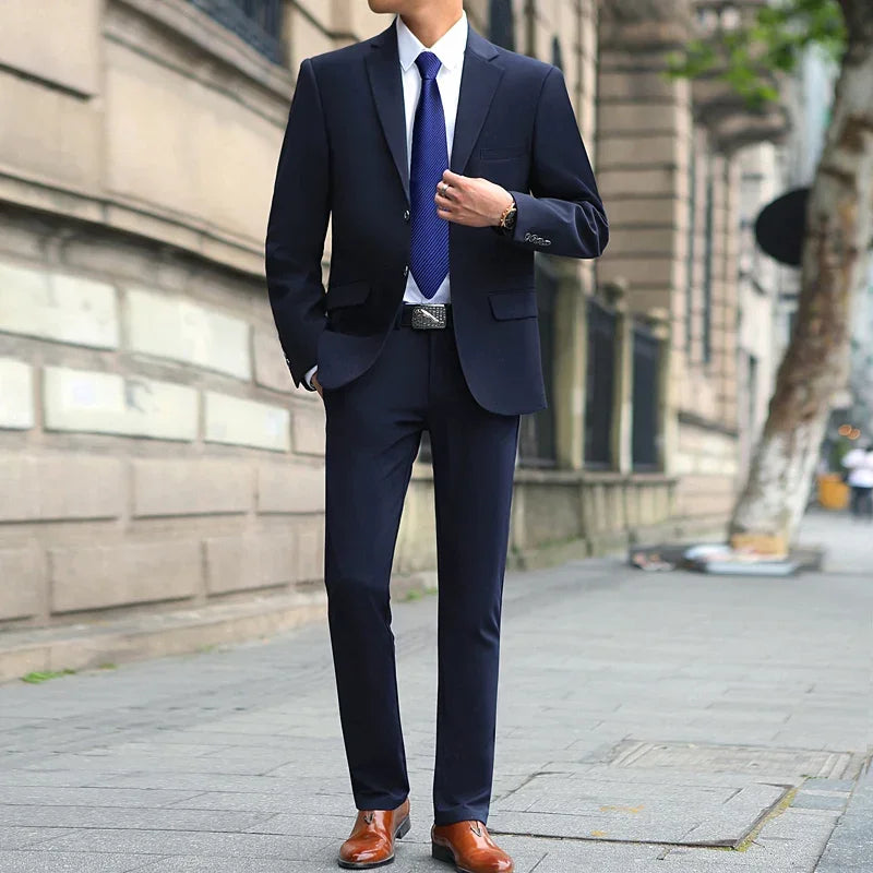 Men's Fashion Handsome Suit™ Business Cargo Trousers Plus Size Sets