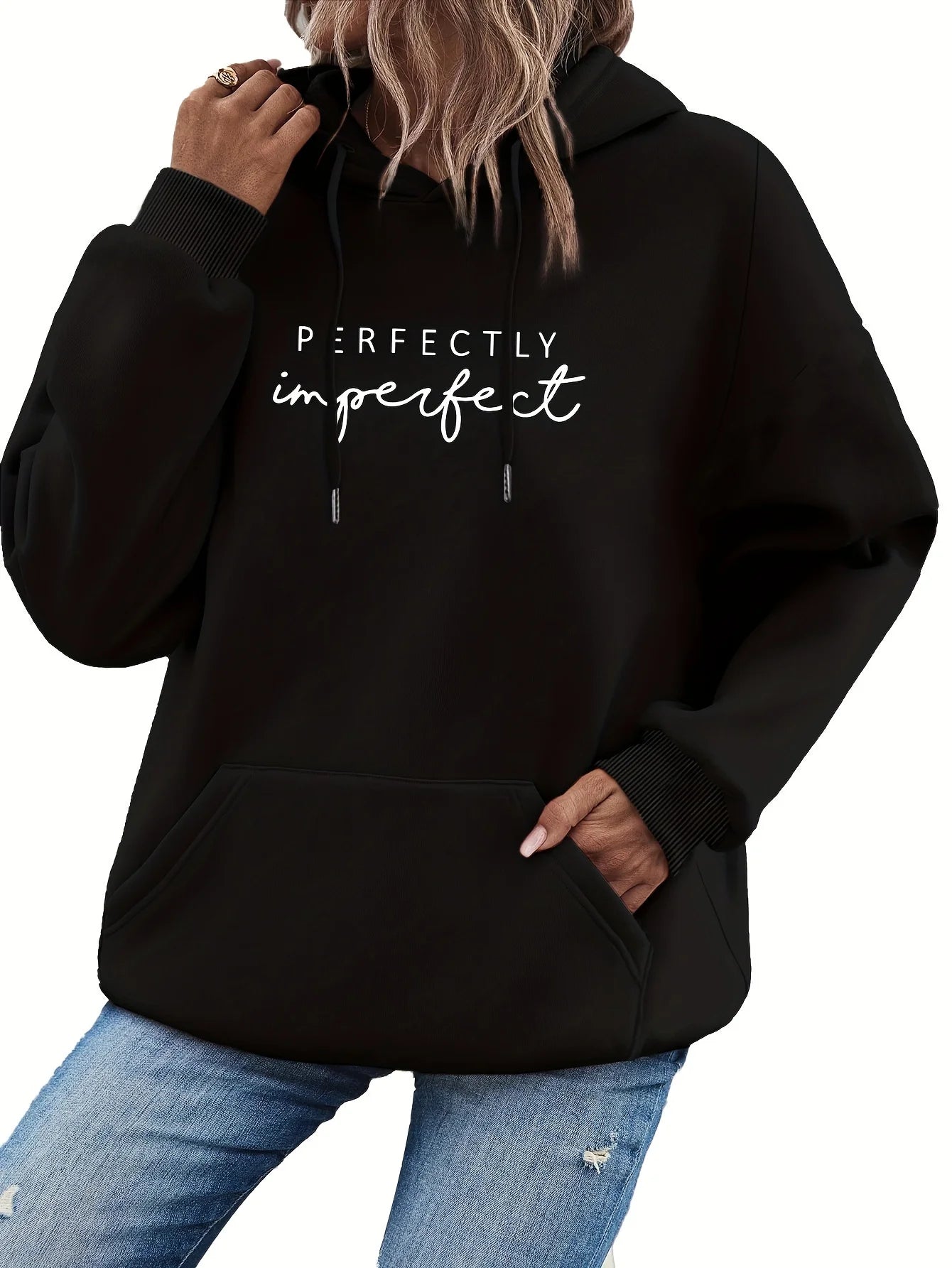 Women's Casual Hoodie™ Letter Print Polyester Hoodies