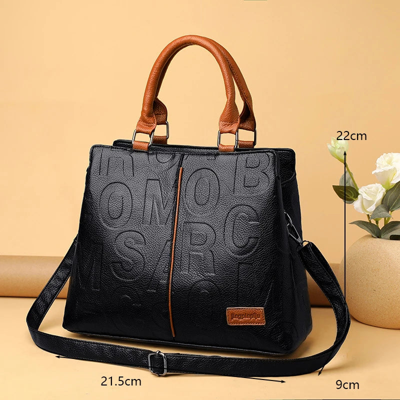 Women's PU Leather Handbags™ Ladies Luxury Tote Handbag