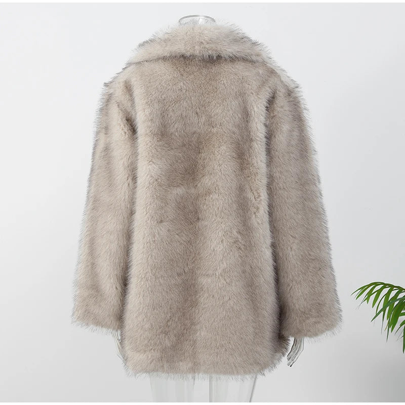 Women's Faux Fur Coat™ Vintage Fluffy Loose Faux Coat