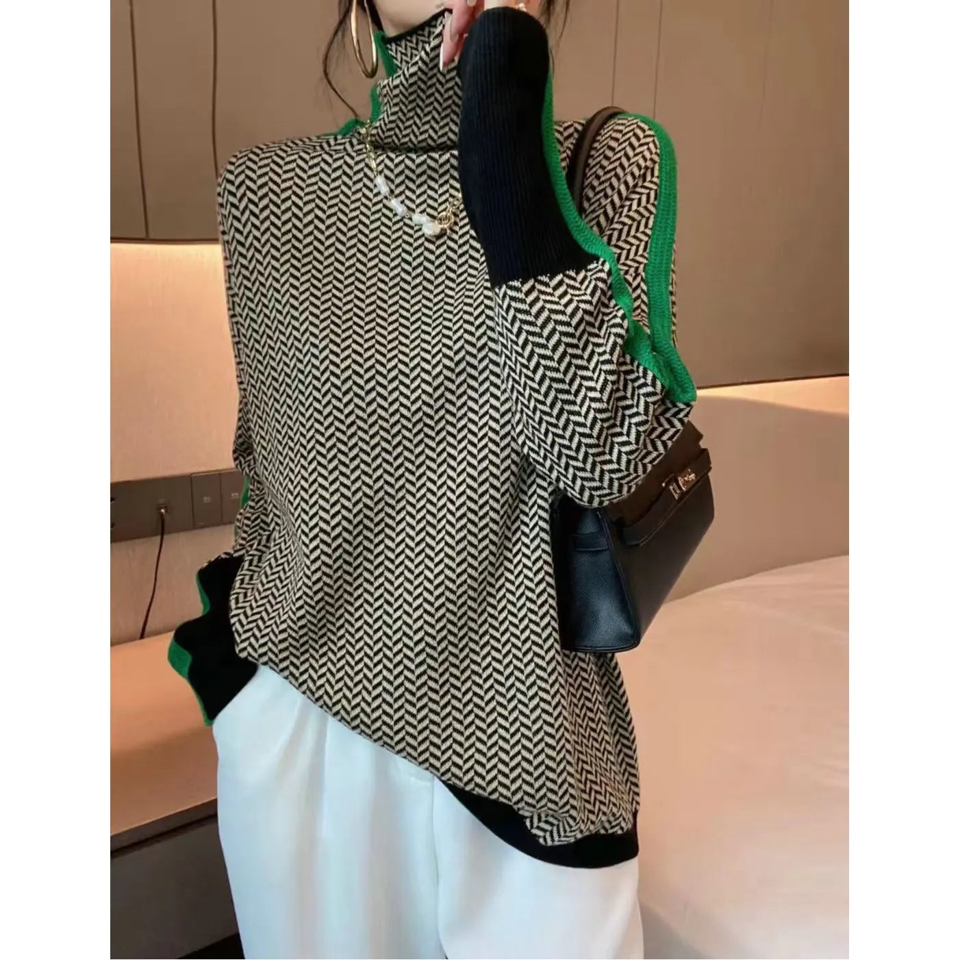 Women's Sweater™ Colored Wool Bottoming Sweater