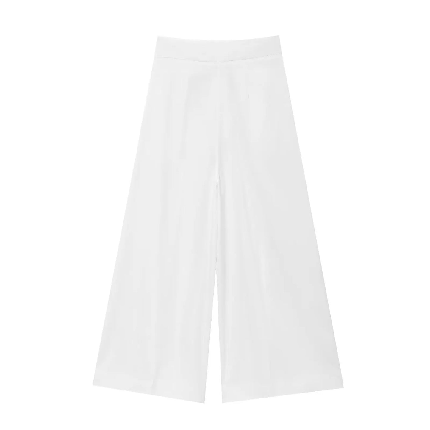 Women's TFMLN Suits™ Sleeveless V-Neck Top With Belt + Straight Pants Set