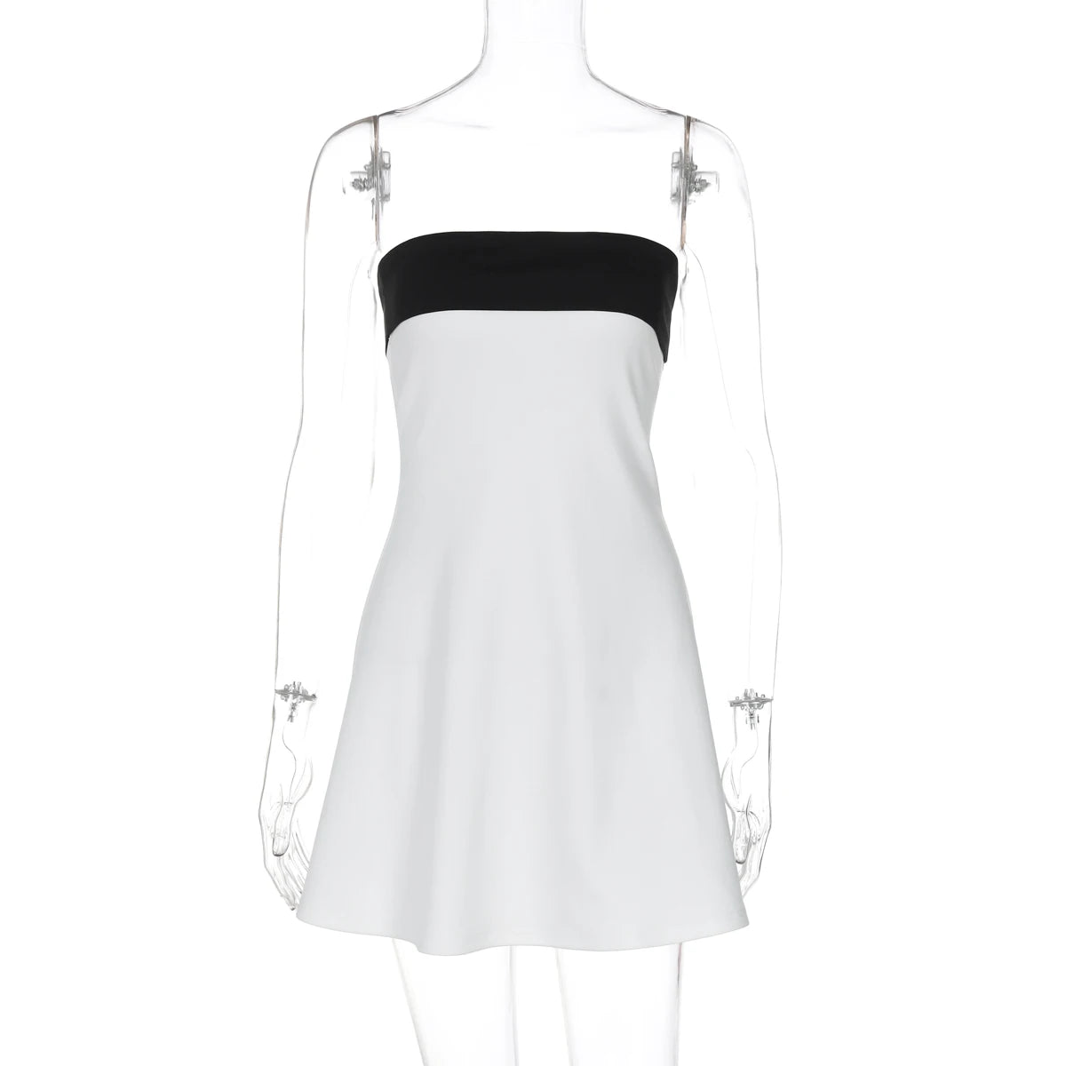 Women's Strapless Patchwork Mini Dress™ Elegant Bodycon Mini Dress