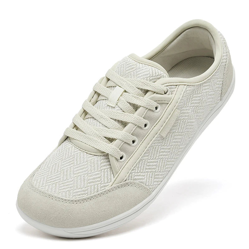 Men and Women's HOBIBEAR Barefoot Shoes™ Wide Toe Minimalist Cowhide Leather Lace Up Sneakers