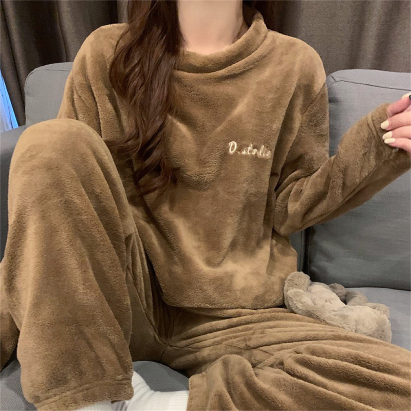 Women's ITOOLIN Cashmere Pajama Set™ Woolen Pullovers And Pants 2 pieces Sets