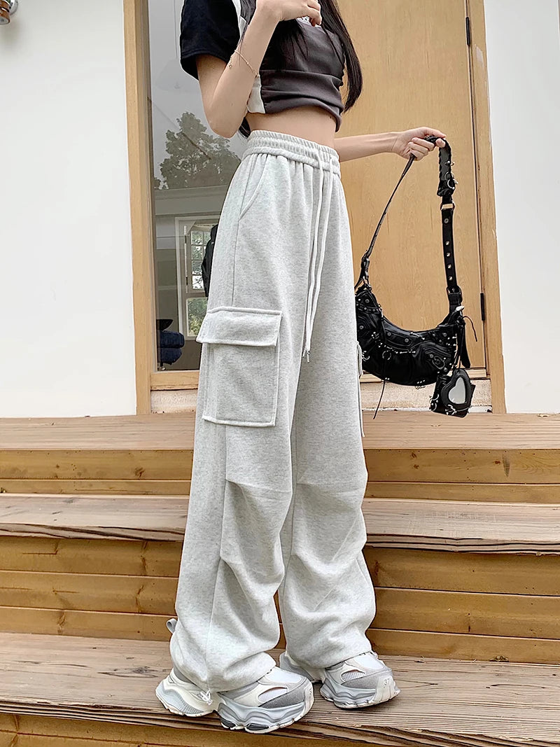 Women's Drawstring Design Cargo Pants™ Fashion Hip-hop Streetwear Cargo Trousers
