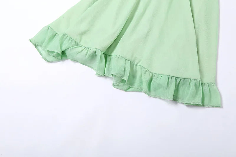 Women's Cutout Slim Sling Dress™ Backless Ruffle Dress