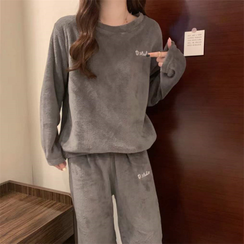 Women's ITOOLIN Cashmere Pajama Set™ Woolen Pullovers And Pants 2 pieces Sets