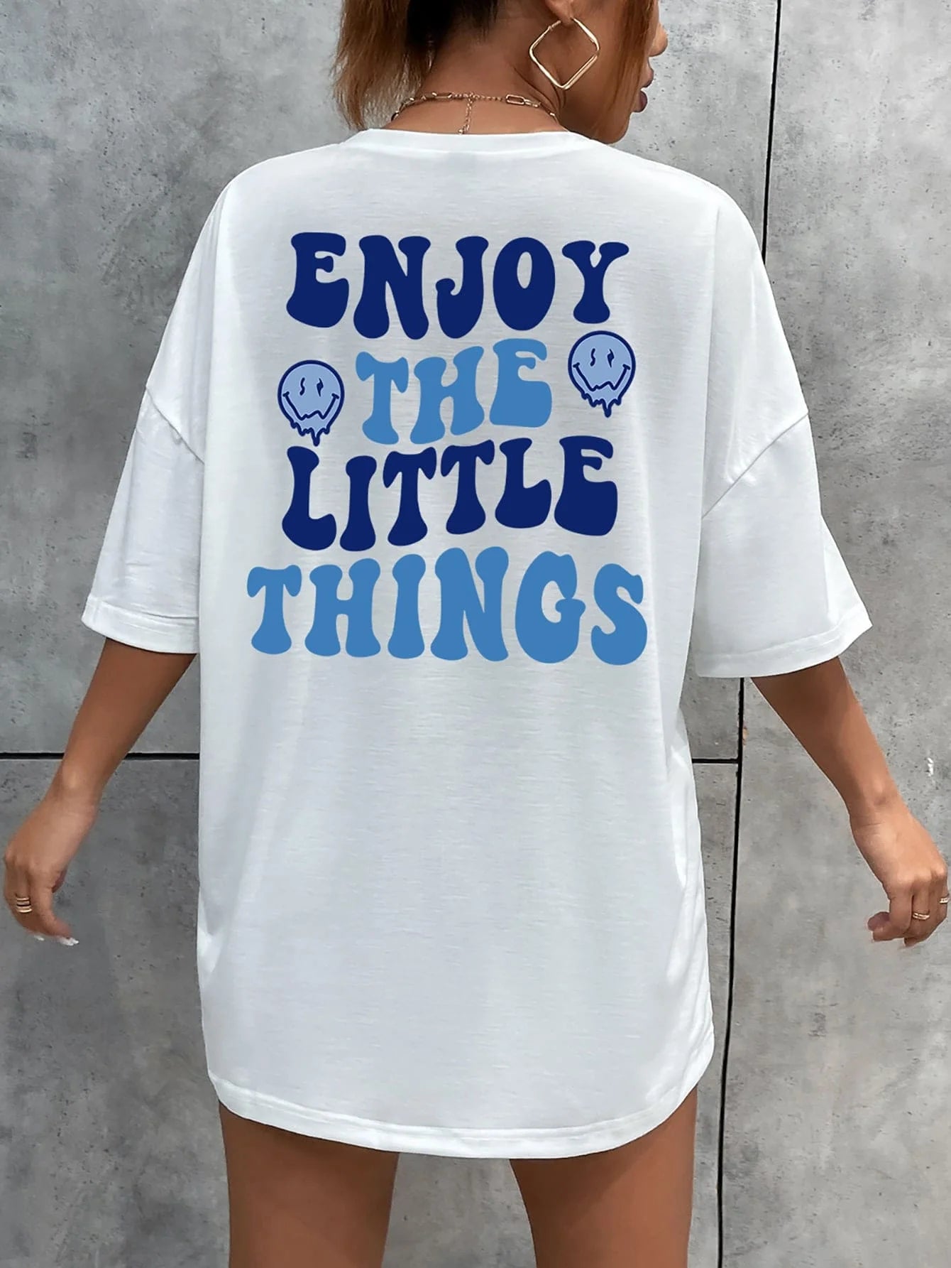 Women's Letter Printed Women T-Shirts™ Loose Oversized Casual Short Sleeves Tees