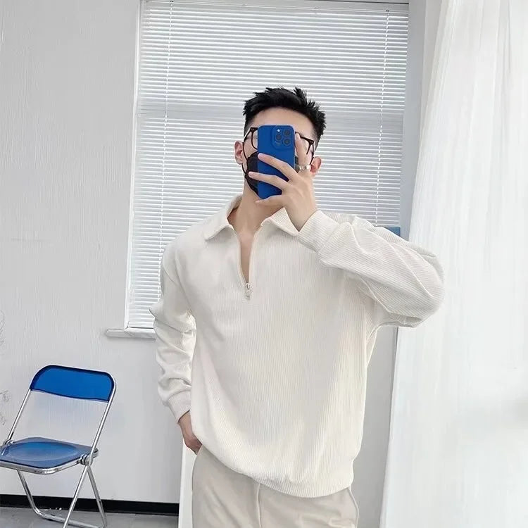 Men's Half-zip Up Sweatshirt™ Vintage Loose Fit Casual Design