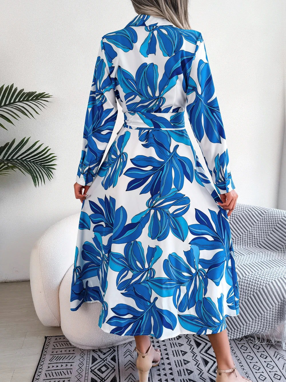Women's Casual Floral Print Dress™ Long Sleeve Maxi Long Dress