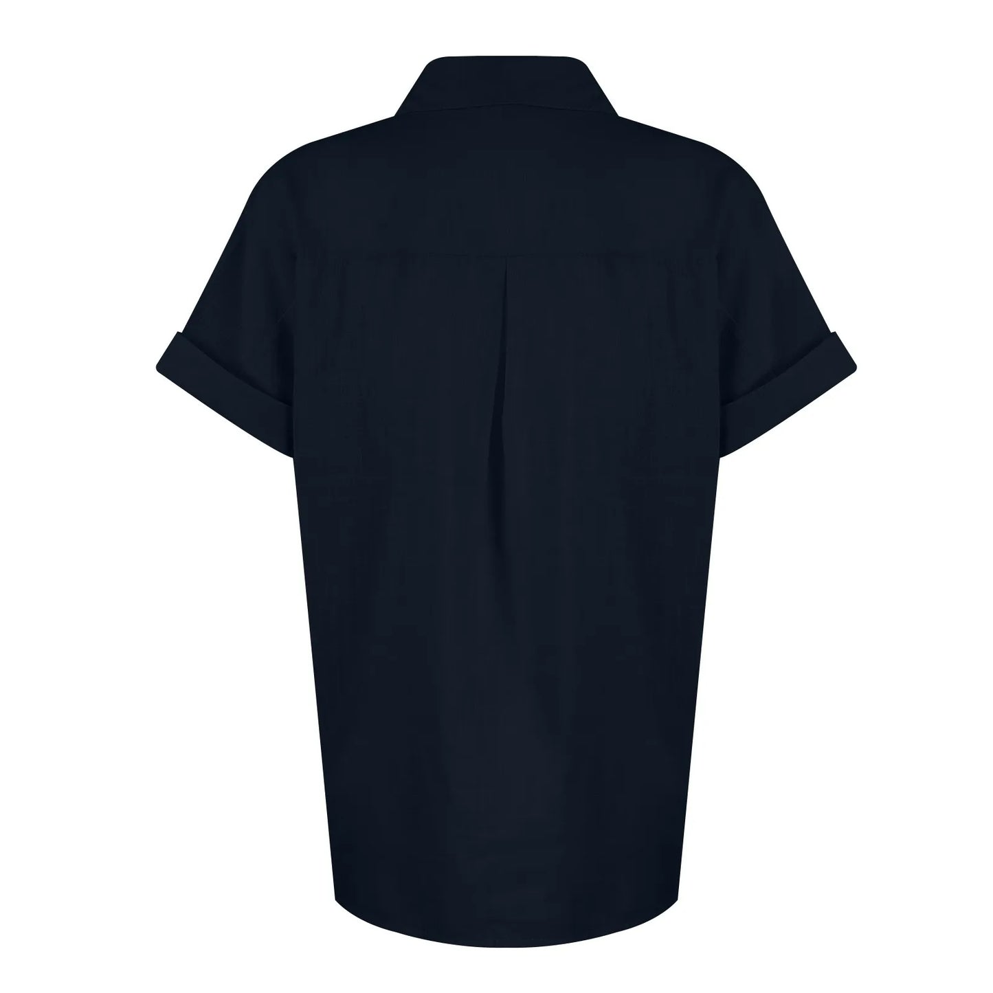 Women's Cotton Linen Classic Shirts™ Short Sleeve Lapel Button Down Shirt