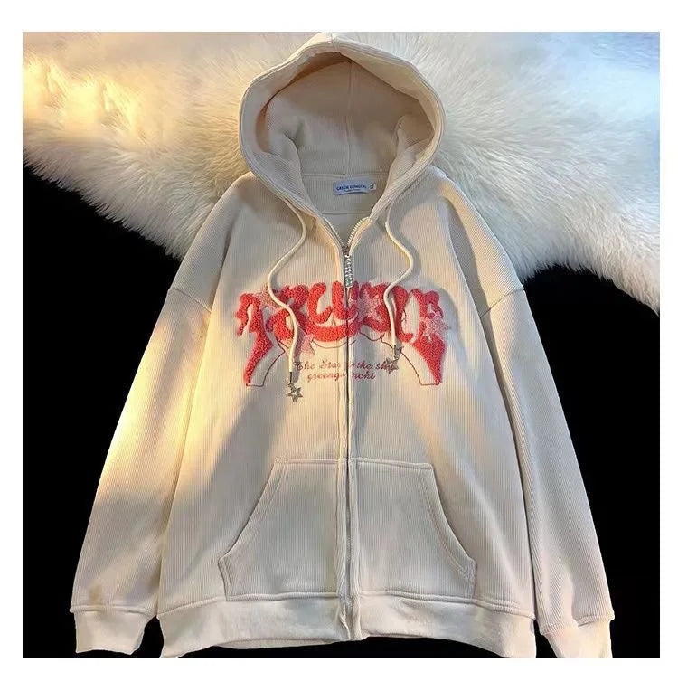 Women's Zip Up Hoodies™ Long Sleeve Harajuku Y2K Sweatshirt