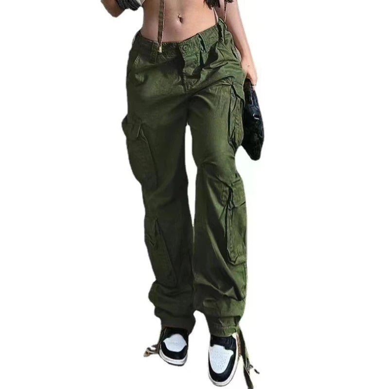 Women's Hip Hop Style Denim Pants™ Low Waist Casual Flap Pockets Pants