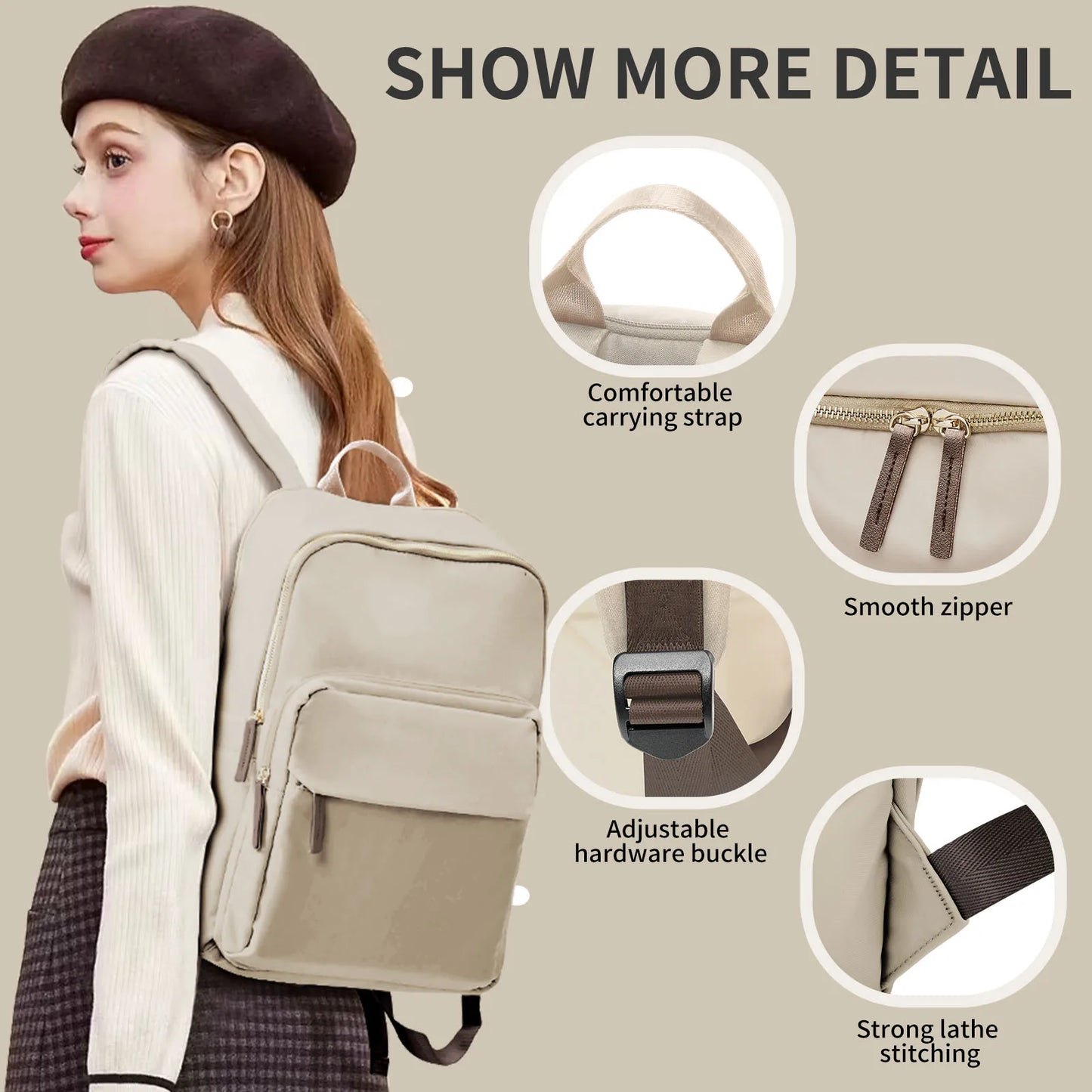 Women's Backpack™ Large Capacity Travel Business Laptop Shoulder Backpack