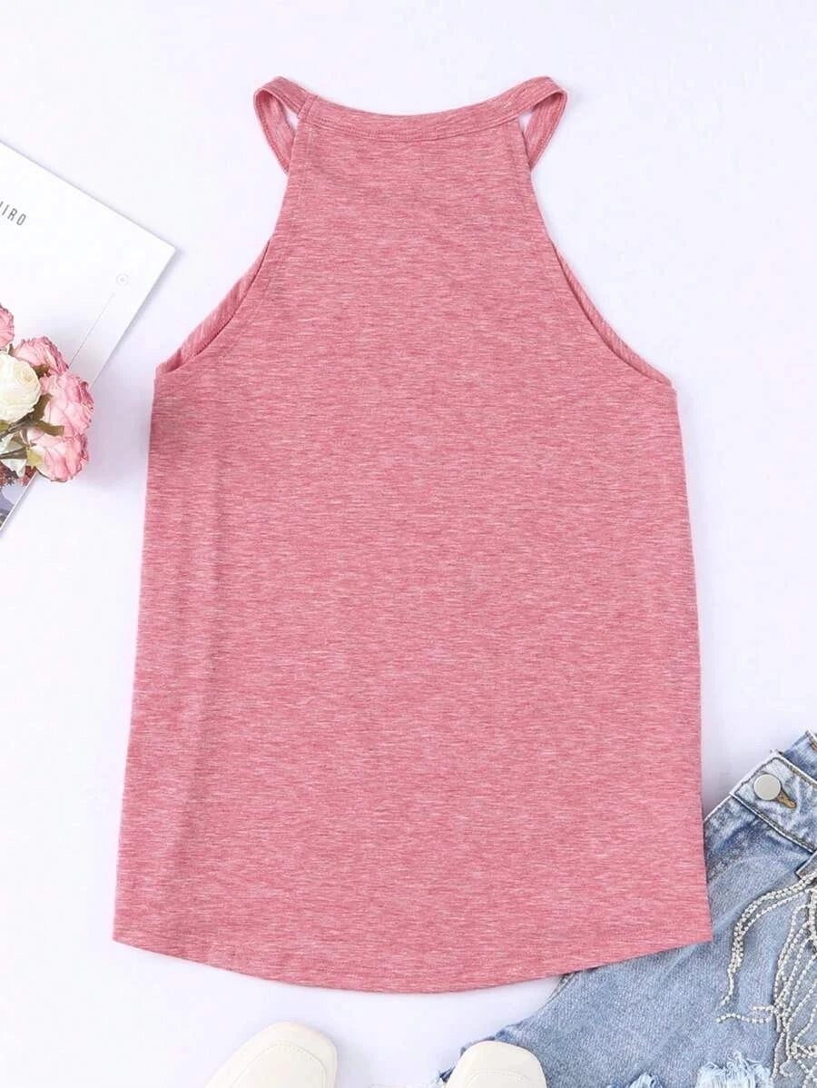 Women's Summer Sleeveless Halter T-Shirts™ Crew Neck Workout Tank Tops