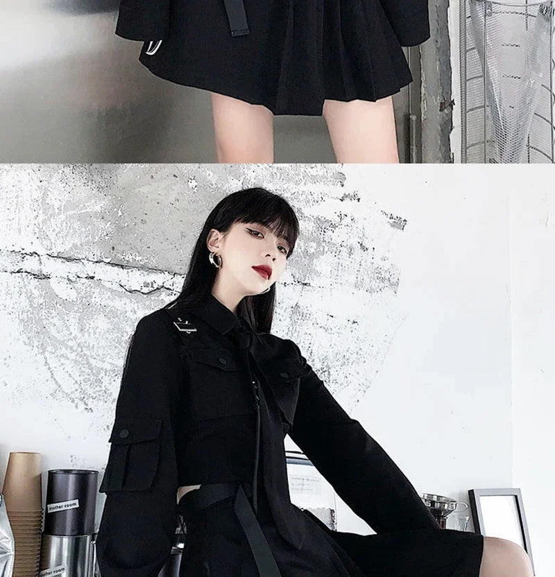 Women's Streetwear™ Harajuku Oversize Punk Chain Ribbon Skirts