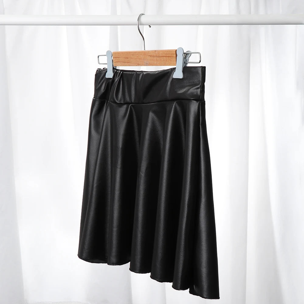 Women's Faux Leather Skirts™ High Waist Elastic Short Skirt