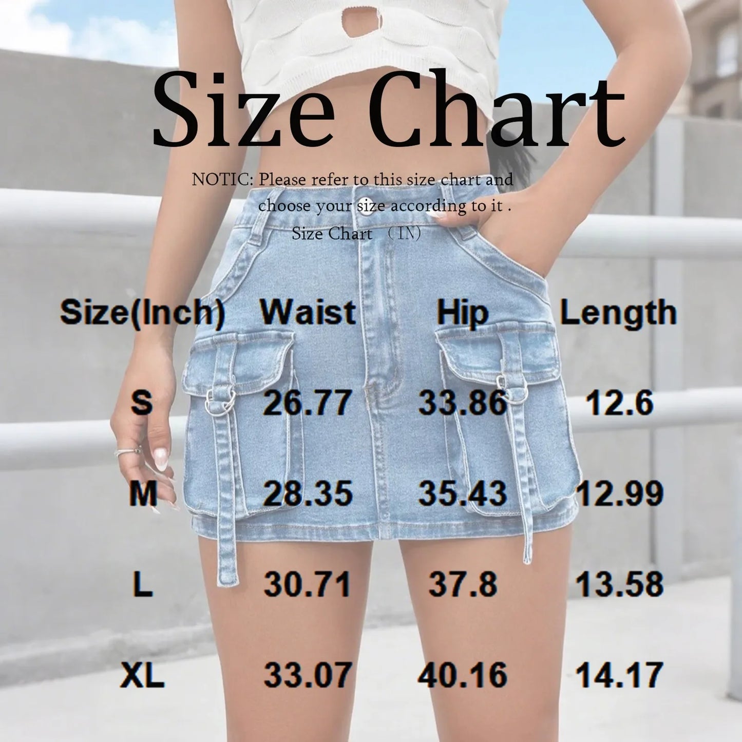 Women's Summer Mini Denim Skirts™ Casual Stretch Slim Denim Skirt