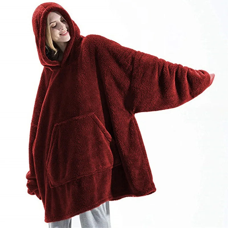 Women's Double-faced Fleece Hoodie™ Oversize Large Pocket Sweatshirts