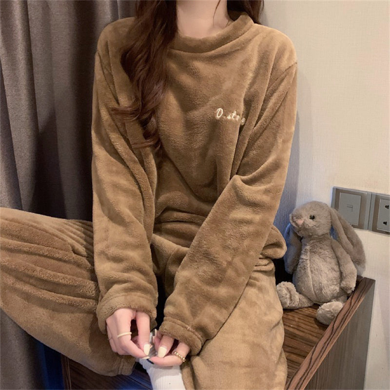 Women's ITOOLIN Cashmere Pajama Set™ Woolen Pullovers And Pants 2 pieces Sets