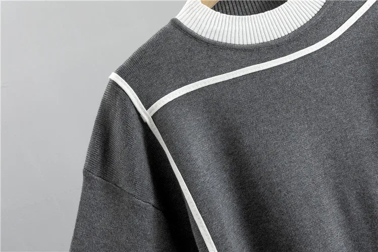 Women's Knitted Suit™ Autumn 2 Pieces Set Knitted Long Sleeve Pullovers Sweater Casual Patchwork Fashion Tops and Pants Suit