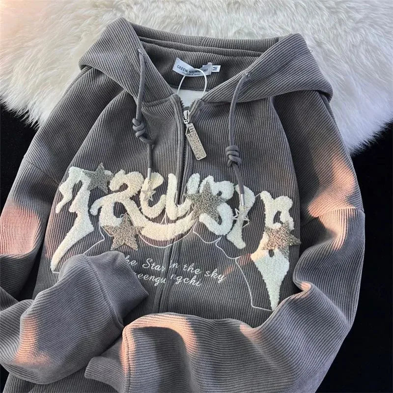 Women's Zip Up Hoodies™ Long Sleeve Harajuku Y2K Sweatshirt