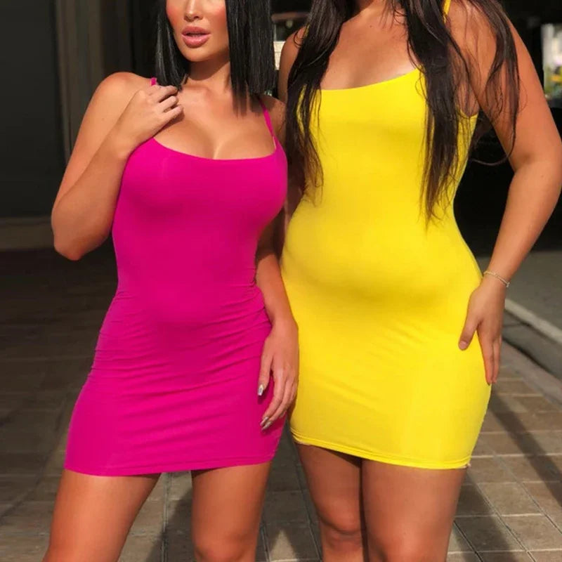 Women's Strap Mini Dress™ Short Spaghetti Bodycon Sexy Summer Dresses