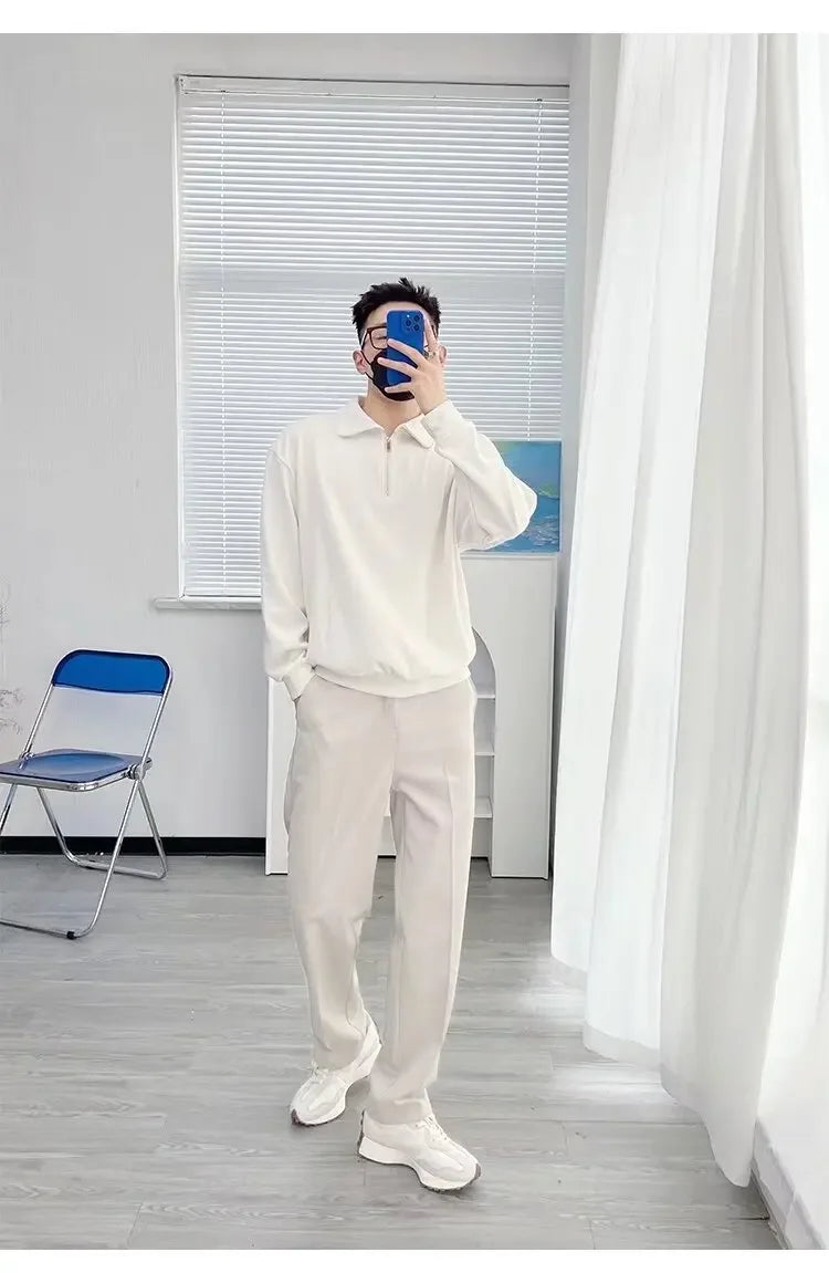 Men's Half-zip Up Sweatshirt™ Vintage Loose Fit Casual Design