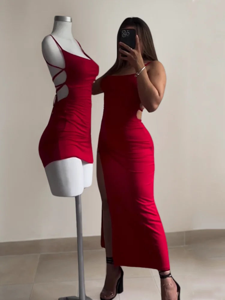 Women' Summer Sheath Dress™ Halter Strap Bag Hip Dress