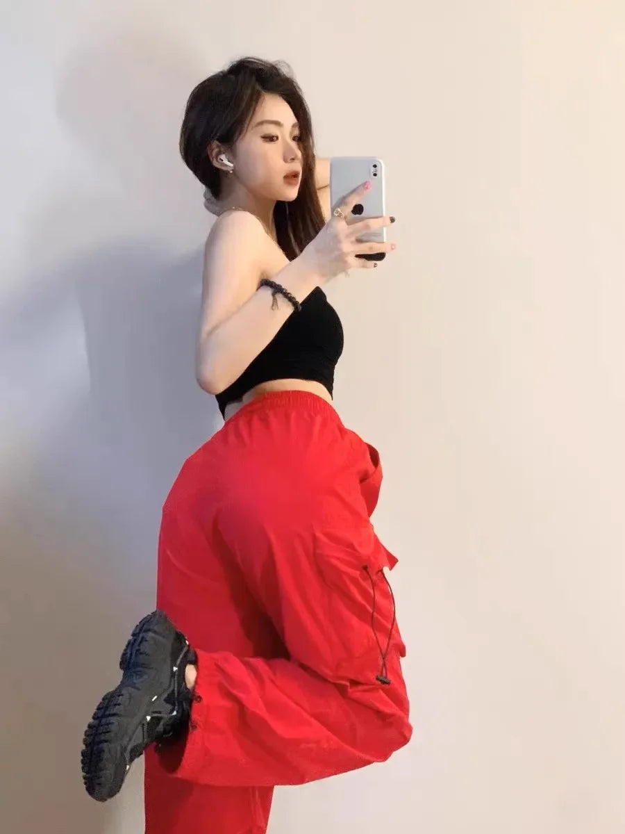Women's American Vintage Pants™ Loose Fit High Straight Leg Trousers