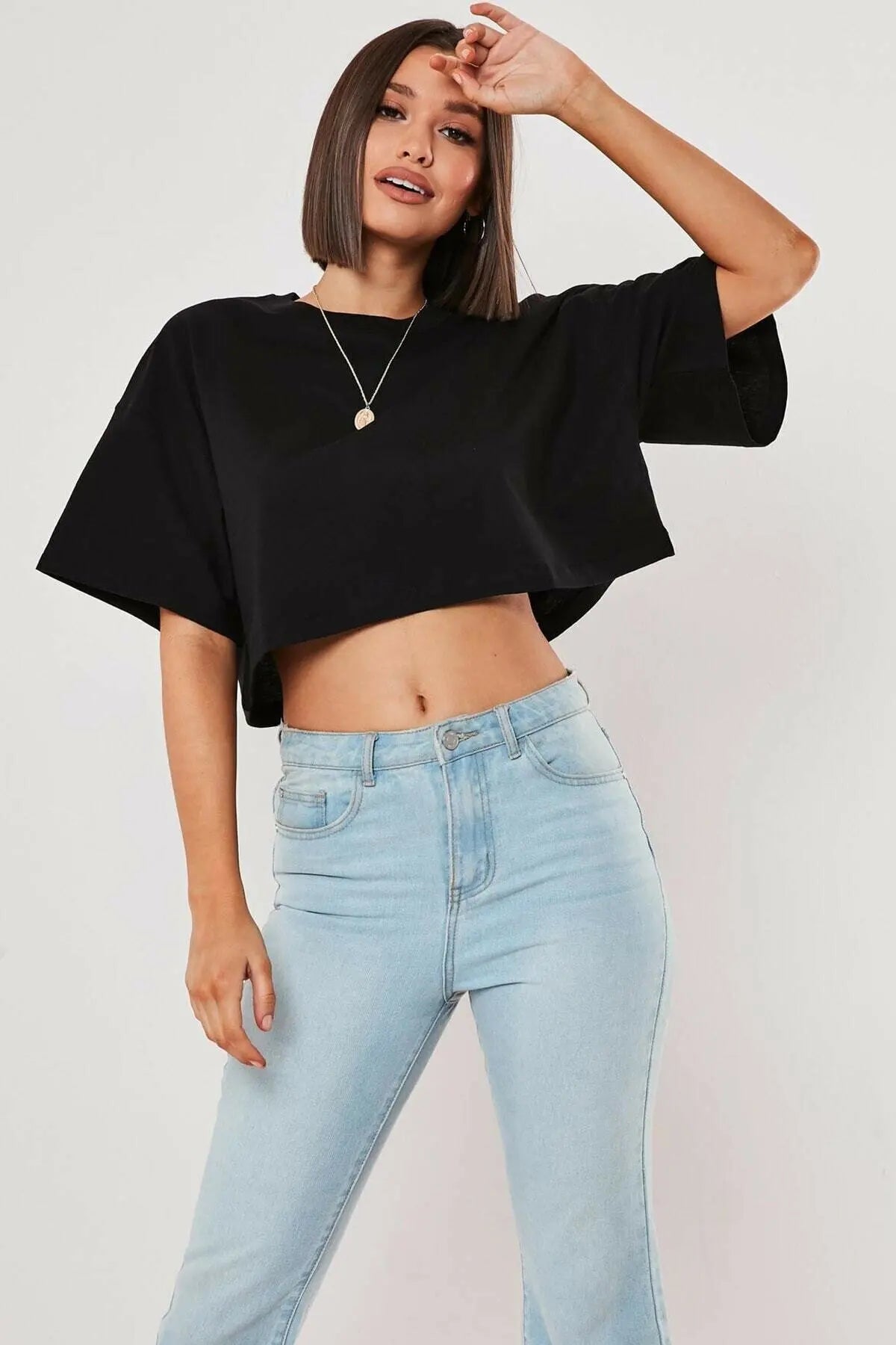 Women Short Sleeve T-Shirt™ Navel Baring New Sport Loose Crop Tops