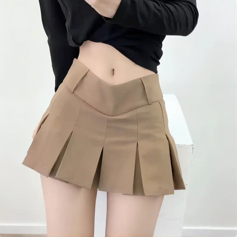 Women's Skirts™ Slim fit V-waist pleated skirt