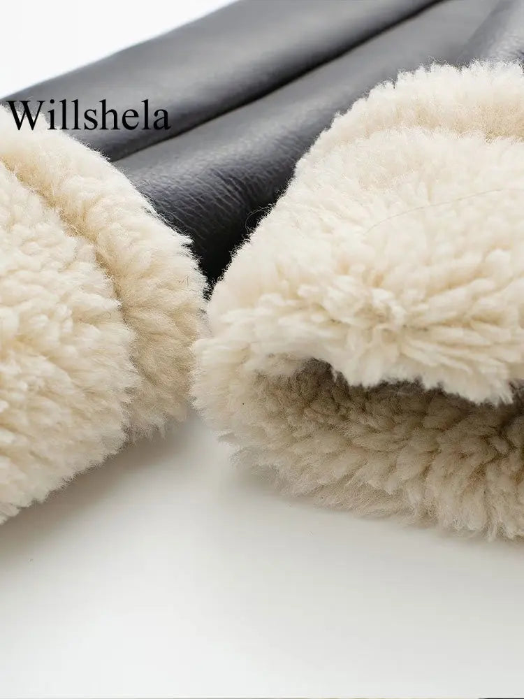 Willshela Women's Jacket™ Vintage Long Sleeves Lapel Neck Jacket